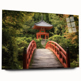 Acrylic glass landscape bridge design viewed from the side, showcasing vibrant colors and intricate details, perfect for modern decor. Ideal for art enthusiasts.