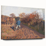Realism Art Print of a Plowman at Work - Classic Rural Scene