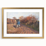 Realism Art Print of a Plowman at Work - Classic Rural Scene