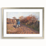 Realism Art Print of a Plowman at Work - Classic Rural Scene