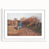 Realism Art Print of a Plowman at Work - Classic Rural Scene