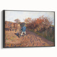 Realism Art Print of a Plowman at Work - Classic Rural Scene