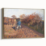Realism Art Print of a Plowman at Work - Classic Rural Scene