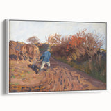 Realism Art Print of a Plowman at Work - Classic Rural Scene