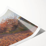 Realism Art Print of a Plowman at Work - Classic Rural Scene