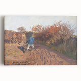 Realism Art Print of a Plowman at Work - Classic Rural Scene