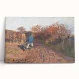 Realism Art Print of a Plowman at Work - Classic Rural Scene