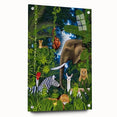 Jungle Safari Boys Room Wall Art – Wild Animal Adventure