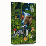 Jungle Safari Boys Room Wall Art – Wild Animal Adventure