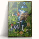 Jungle Safari Boys Room Wall Art – Wild Animal Adventure