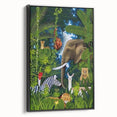 Jungle Safari Boys Room Wall Art – Wild Animal Adventure