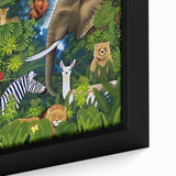 Jungle Safari Boys Room Wall Art – Wild Animal Adventure