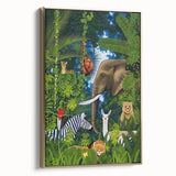 Jungle Safari Boys Room Wall Art – Wild Animal Adventure