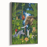 Jungle Safari Boys Room Wall Art – Wild Animal Adventure