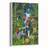 Jungle Safari Boys Room Wall Art – Wild Animal Adventure