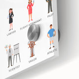 Professions Educational Wall Art - Kids' Learning Poster