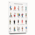 Professions Educational Wall Art - Kids' Learning Poster