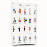 Professions Educational Wall Art - Kids' Learning Poster