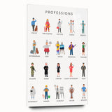 Professions Educational Wall Art - Kids' Learning Poster