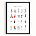 Professions Educational Wall Art - Kids' Learning Poster