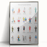 Professions Educational Wall Art - Kids' Learning Poster