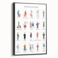 Professions Educational Wall Art - Kids' Learning Poster