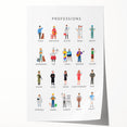 Professions Educational Wall Art - Kids' Learning Poster