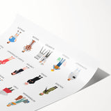 Professions Educational Wall Art - Kids' Learning Poster