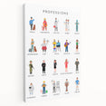 Professions Educational Wall Art - Kids' Learning Poster