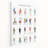 Professions Educational Wall Art - Kids' Learning Poster