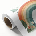 Pastel Rainbow & Nature Print - Personalized Kids Art