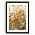 Extra large abstract art print featuring textured fall colors on a framed black mat, ideal for living room decor.