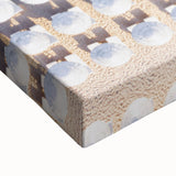 Large art featuring a black and white landscape painting on stretched canvas, ideal for bedroom wall decor.