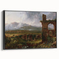 Romanticism Art - A View Near Tivoli Morning - Classic Romantic Canvas