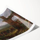 Romanticism Art - A View Near Tivoli Morning - Classic Romantic Canvas