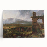 Romanticism Art - A View Near Tivoli Morning - Classic Romantic Canvas