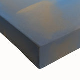 Modern Geometric Abstract - Blue & Gold Living Room Wall Art