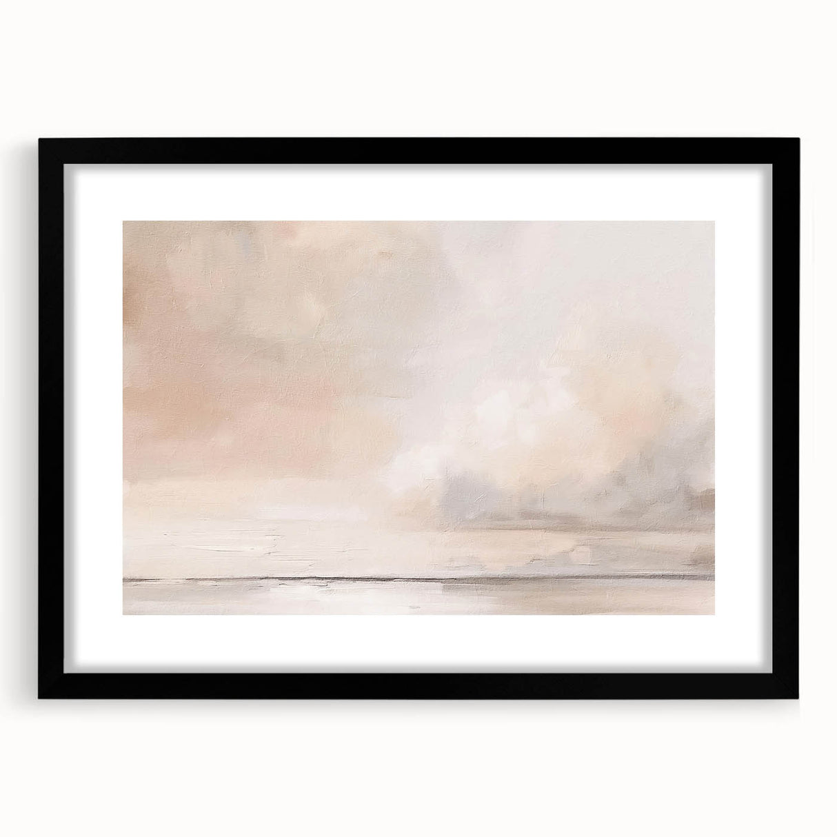 Abstract landscapes wall art framed in black, featuring vibrant colors and dynamic shapes, ideal for modern home decor and artistic spaces.