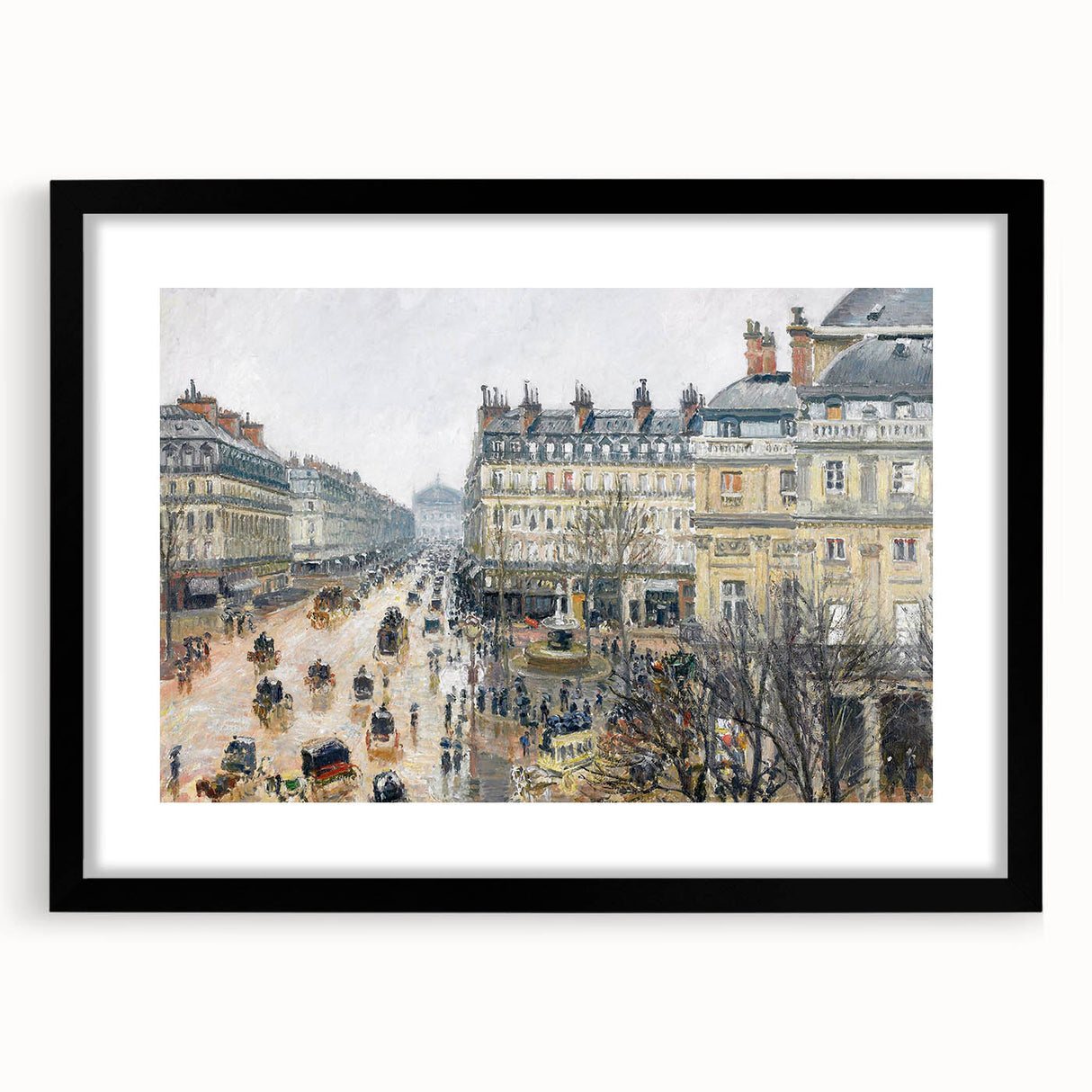 French Theater Square Paris Impressionism Wall Art by Camille Pissarro