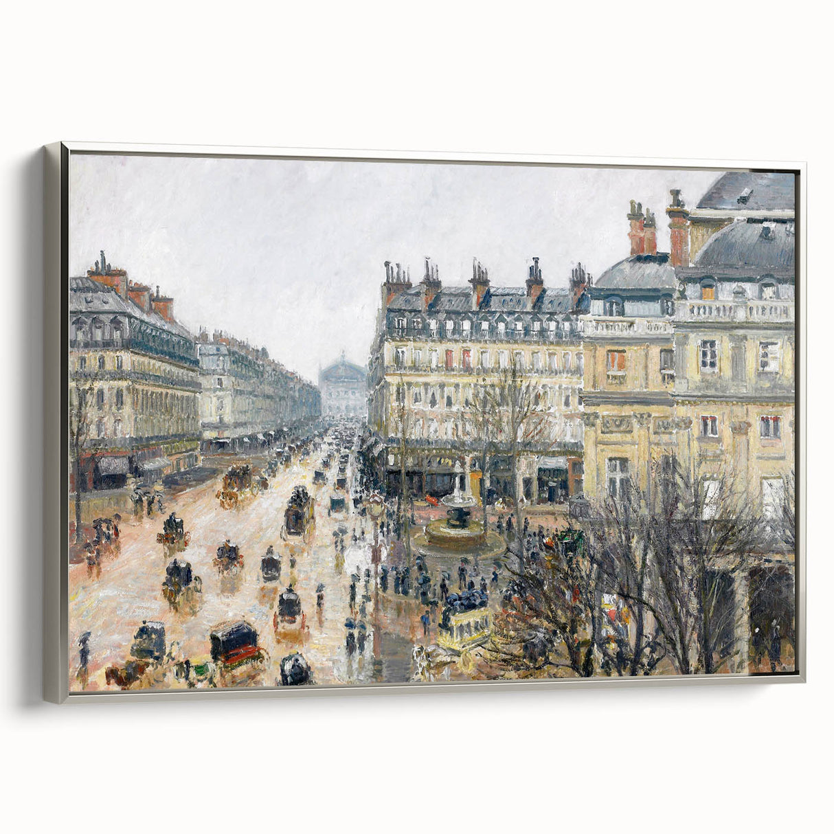 French Theater Square Paris Impressionism Wall Art by Camille Pissarro