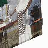 Vintage Family Scene - Modern Wall Art of Sunday Morning Breakfast