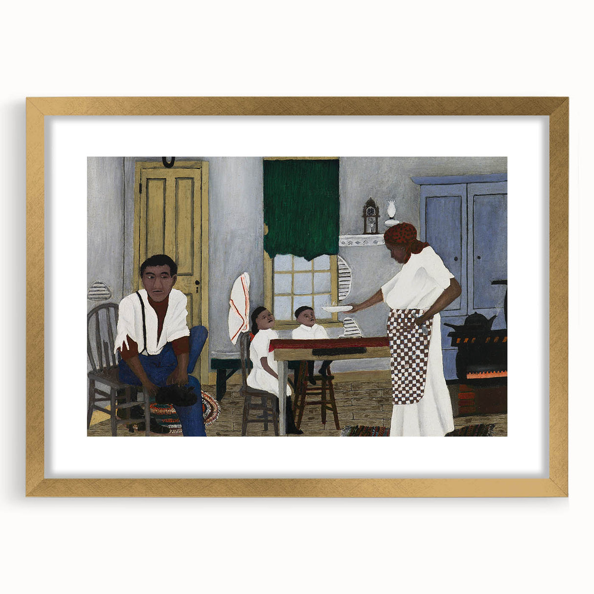 Vintage Family Scene - Modern Wall Art of Sunday Morning Breakfast