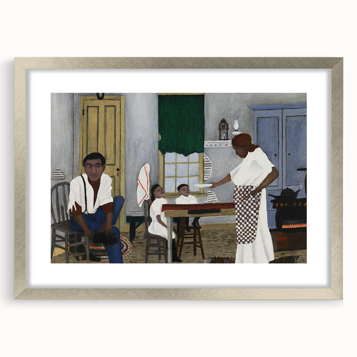 Vintage Family Scene - Modern Wall Art of Sunday Morning Breakfast