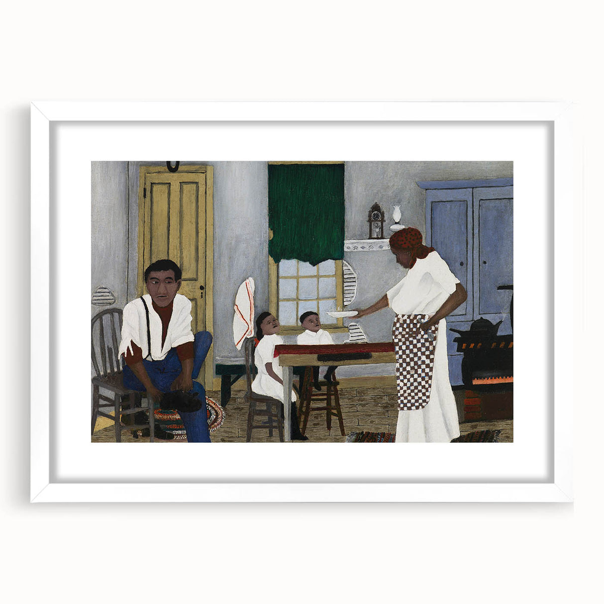 Vintage Family Scene - Modern Wall Art of Sunday Morning Breakfast