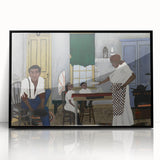 Vintage Family Scene - Modern Wall Art of Sunday Morning Breakfast