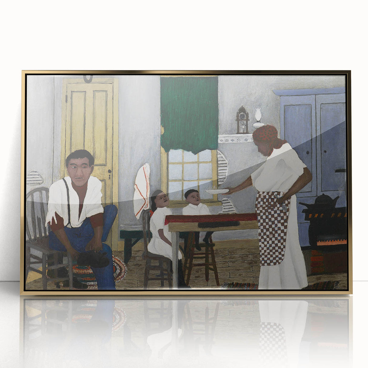 Vintage Family Scene - Modern Wall Art of Sunday Morning Breakfast