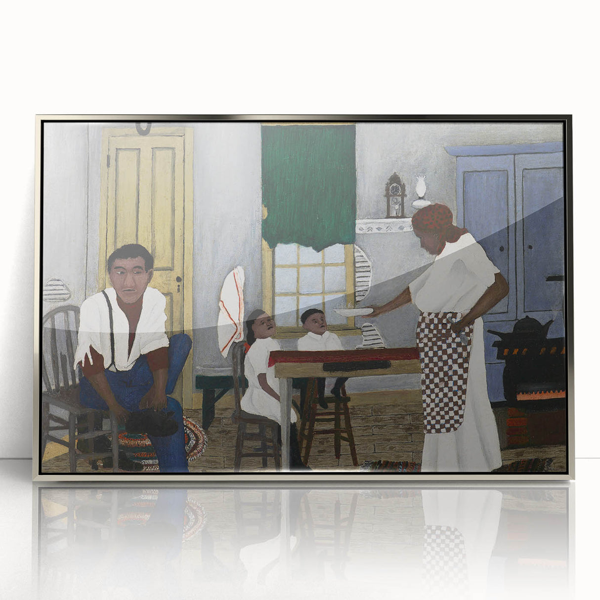 Vintage Family Scene - Modern Wall Art of Sunday Morning Breakfast
