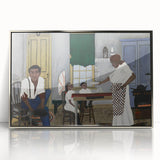 Vintage Family Scene - Modern Wall Art of Sunday Morning Breakfast