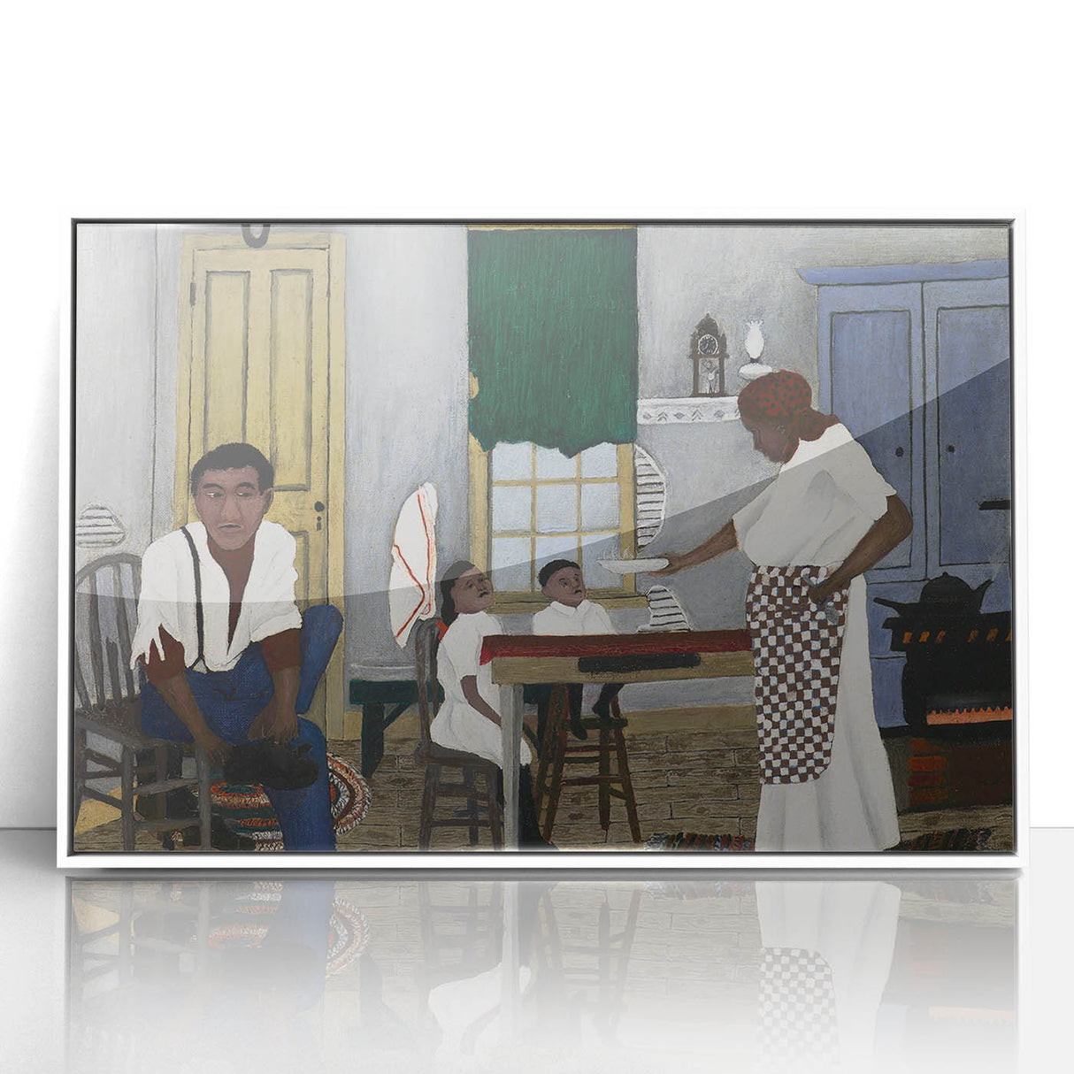 Vintage Family Scene - Modern Wall Art of Sunday Morning Breakfast