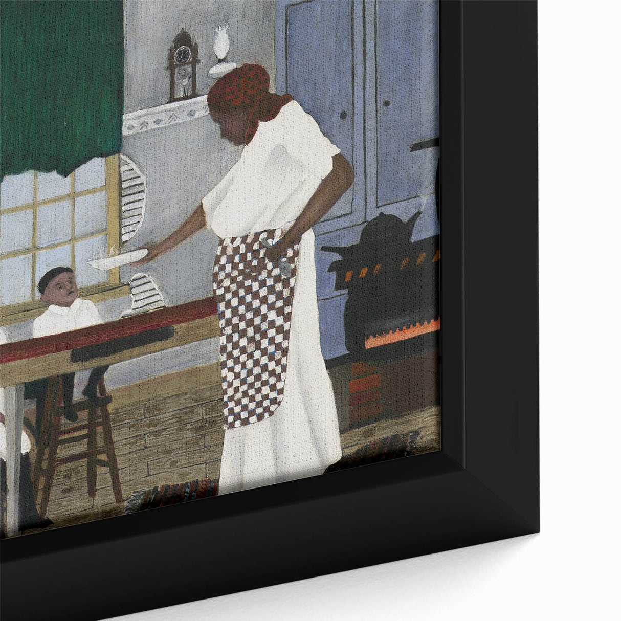Vintage Family Scene - Modern Wall Art of Sunday Morning Breakfast